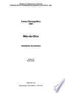 Censo demográfico 1991: Minas Gerais