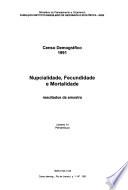 Censo demográfico, 1991: Pernambuco