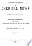 Chemical News and Journal of Physical Science