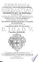 Chronica do Principe D. Sebastião Decimosexto Rey de Portugal