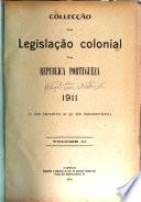 Colecçaõ da legislação colonial da Republica Portuguesa
