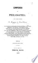 Compendio de Philosophia ... Editor F. L. Pinto