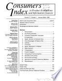 Consumers Index to Product Evaluations and Information Sources