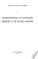 Correspondência do conselheiro Manuel P. de Souza Dantas