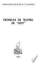 Crónicas de teatro de Hoy.
