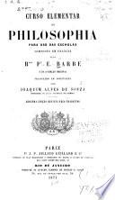 Curso elementar de philosophia
