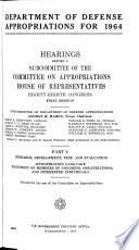 Department of Defense Appropriations