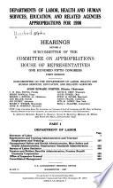 Departments of Labor, Health and Human Services, Education, and related agencies appropriations for 1998