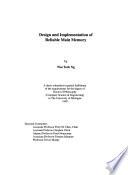 Design and Implementation of Reliable Main Memory