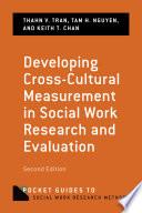 Developing Cross-Cultural Measurement in Social Work Research and Evaluation