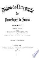 Diario de navegação de Pero Lopes de Sousa (de 1530 a 1532)