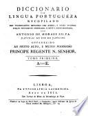 Diccionario da lingua Portugueza