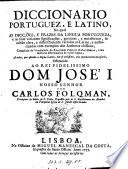 Diccionario portuguez e latino