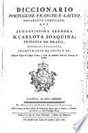 Diccionario portuguez-francez-e-latino