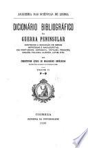 Dicionário bibliográfico de guerra peninsular