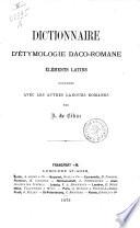 Dictionnaire d'étymologie daco-romane