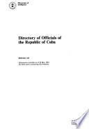 Directory of Officials of the Republic of Cuba