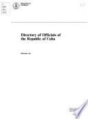 Directory of Officials of the Republic of Cuba