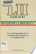 Discurso del senador Miguel González Avelar, Presidente de la Gran Comisión de la Cámara de Senadores, en la Sesión Solemne del Congreso del Estado de Chiapas, para conmemorar el CLX aniversario de su anexión a la Federación