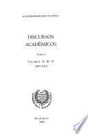 Discursos acadêmicos: 1897-1919 (vols. 1-4)