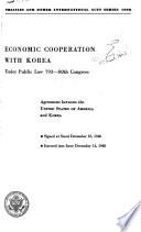 Economic Cooperation with Korea Under Public Law 793, 80th Congress