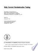 Eddy Current Nondestructive Testing