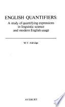 English Quantifiers