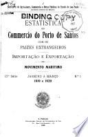 Estatistica do commércio do Porto de Santos com os paizes extrangeiros