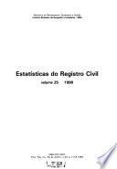 Estatísticas do registro civil