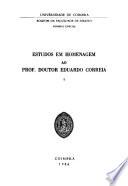 Estudos em homenagem ao Prof. Doutor Eduardo Correia