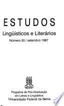 Estudos lingüísticos e literários