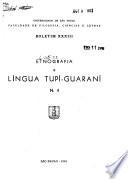 Etnografia e lingua tupí-guaraní