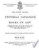 First Proofs of the Universal Catalogue of Books on Art