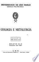 Geologia e metalurgia