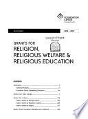 Grants for Religion, Religious Welfare, & Religious Education