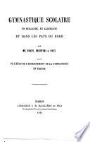 Gymnastique scolaire en Hollande, en Allemagne et dans les pays du Nord
