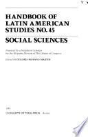 Handbook of Latin American Studies
