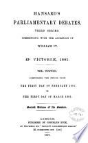 Hansard's Parliamentary Debates