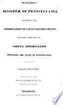 Hazard's Register of Pennsylvania