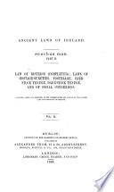 Hiberniae Leges Et Institutiones Antiquae