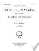 Hôtels et maisons de Paris