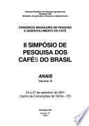 II Simpósio de Pesquisa dos Cafés do Brasil