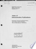 Index of Administrative Publications