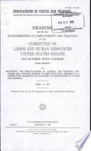 Innovations in Youth Job Training