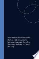 Inter-American Yearbook on Human Rights / Anuario Interamericano de Derechos Humanos, Volume 24 (2008)