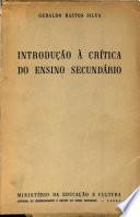 Introdução à crítica do ensino secundário