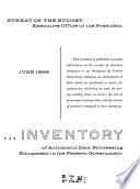 Inventory of Automatic Data Processing, ADP, Equipment in the Federal Government