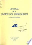 Journal de la Société des américanistes