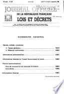 Journal officiel de la République française. Édition des lois et décrets