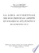 La Libia occidentale nei suoi principali aspetti economico-statistici nel quinquennio 1931-35